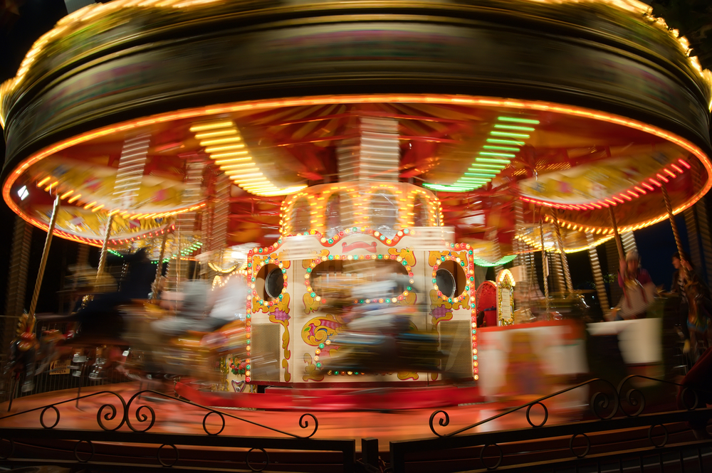 Carousel,In,Motion,Blur,,London,Park
