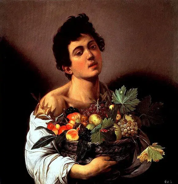 581px-Caravaggio_-_Fanciullo_con_canestro_di_frutta