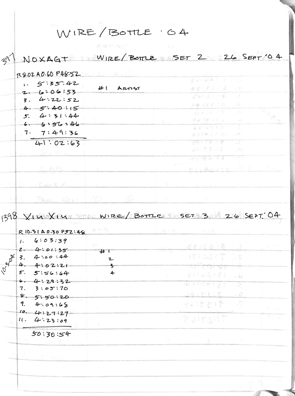 Malachi Ritscher Recording Notebook — Xiu Xiu Concert_Page_2_Image_0001