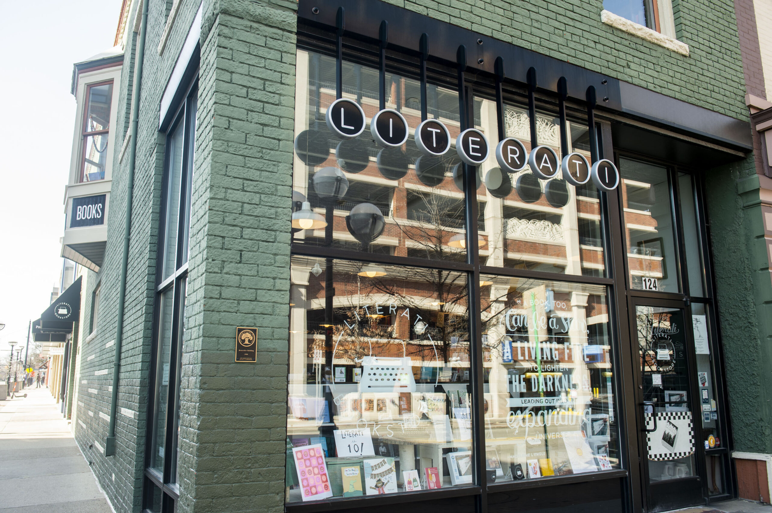 Outside Literati Bookstore, 124 E. Washington St. in Ann Arbor on Tuesday, April 11, 2023.